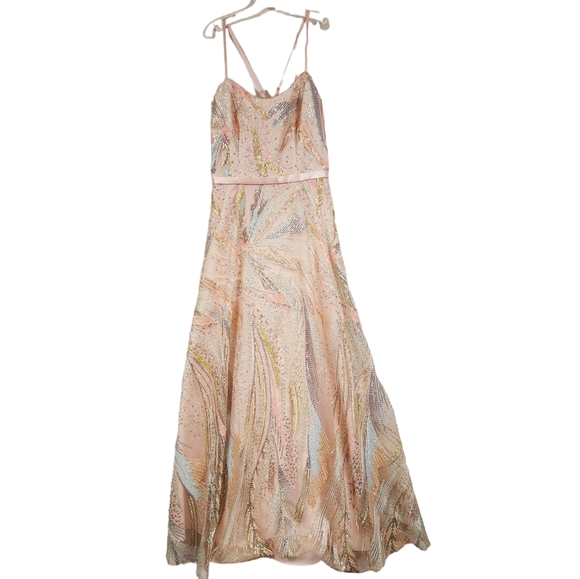 Jules & Cleo Sparkly Pink Ball Gown - Picture 4 of 13